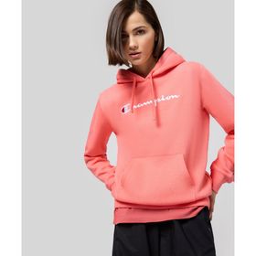 Champion 117529-PS004 Script Shop Hooded Pembe Kadın Sweatshirt