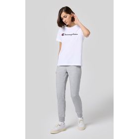 Champion 117550-EM021 Script Shop Rib Cuff Pants Gri Kadın Eşofman Altı