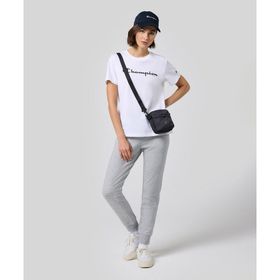 Champion 117550-EM021 Script Shop Rib Cuff Pants Gri Kadın Eşofman Altı