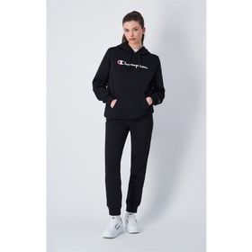 Champion 117550-KK001 Script Shop Rib Cuff Pants Siyah Kadın Eşofman Altı