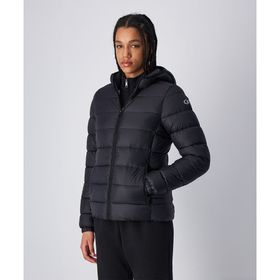Champion 117568-KK001 Hooded Polyfilled Siyah Kadın Outdoor Mont