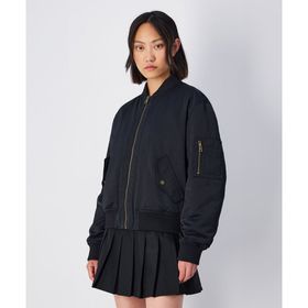 Champion 117578-KK001 Outdoor Bomber Jacket Siyah Kadın Ceket