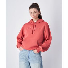 Champion 117581-RS050 Script Shop Hooded Pembe Kadın Sweatshirt