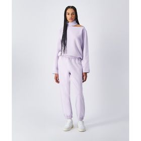 Champion 117583-VS057 Script Shop Elastic Cuff Pants Mor Kadın Eşofman Altı