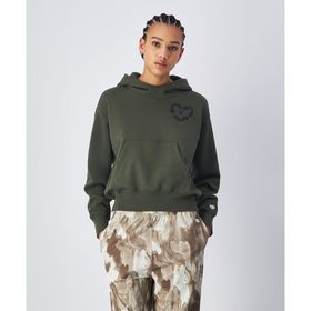 Champion 117597-GS508 Surplus + Utility Hooded Yeşil Kadın Sweatshirt