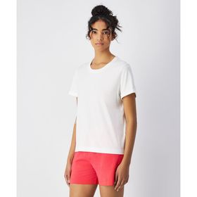 Champion 117728-WW048 Mineral Dye SS Tee Beyaz Kadın T-Shirt