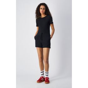 Champion 117757-KK001 Siyah Authentic Pants Shorts Kadın Şort