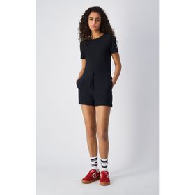 Champion 117757-KK001 Siyah Authentic Pants Shorts Kadın Şort