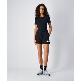 Champion 117781-KK001 Authentic Pants Shorts Siyah Kadın Şort