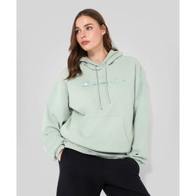 Champion 117785-GS129 Icons Hooded Yeşil Kadın Sweatshirt