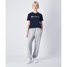 Champion 117790-EM021 Authentic Pants Elastic Cuff Pants Gri Kadın Eşofman Altı