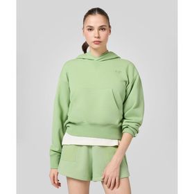 Champion 117818-GS131 Eco Future Hooded Yeşil Kadın Sweatshirt