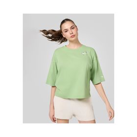Champion 117823-GS131 Eco Future SS Tee Yeşil Kadın T-Shirt