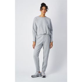 Champion 117836-EM021 C-Tech Cuffed Pants Gri Kadın Eşofman Altı
