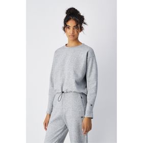 Champion 117842-EM021 C-Tech Crewneck Gri Kadın Sweatshirt