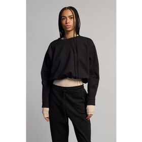 Champion 117842-KK001 C-Tech Crewneck Siyah Kadın Sweatshirt