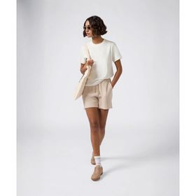 Champion 118154-MS099 Bej High Summer Shorts Kadın Şort