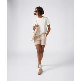 Champion 118154-MS099 Bej High Summer Shorts Kadın Şort