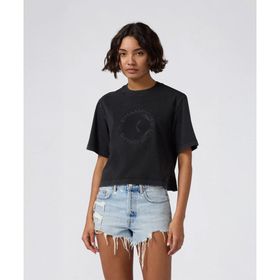 Champion 118176-KK001 High Summer SS Tee Siyah Kadın T-Shirt