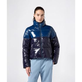 Champion 118219-BS501 Lacivert Polyfilled Jacket Kadın Outdoor Mont