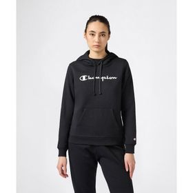 Champion 118424-KK001 Siyah Script Shop Hooded Kadın Sweatshirt