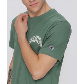 Champion 218521-GS506 City Explorer Crewneck Yeşil Erkek T-Shirt