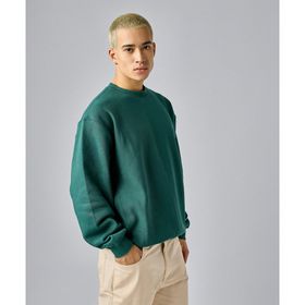 Champion 219624-GS569 Yeşil Crewneck Erkek Sweatshirt