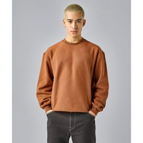 Champion 219624-MS554 Crewneck Kahverengi Erkek Sweatshirt