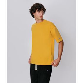 Champion 219632-YS016 Reverse Weave T Sarı Erkek T-Shirt