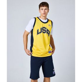 Champion 219745-YS011 Retro Sport Tank Top Sarı Erkek Forma