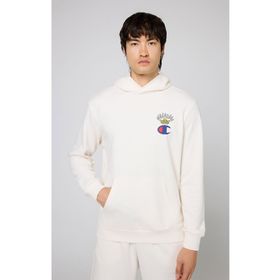 Champion 219785-WW034 Bej Eco Future Hooded Kapüşonlu Kapüşonlu Erkek Sweatshirt