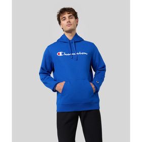 Champion 220253-BS008 Script Shop Hooded Mavi Erkek Sweatshirt
