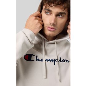Champion 220253-ES057 Script Shop Hooded Bej Erkek Sweatshirt
