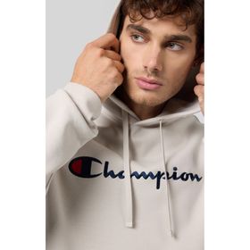 Champion 220253-ES057 Script Shop Hooded Bej Erkek Sweatshirt