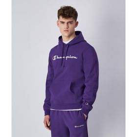 Champion 220253-VS025 Script Shop Hooded Mor Erkek Sweatshirt
