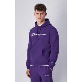 Champion 220253-VS025 Script Shop Hooded Mor Erkek Sweatshirt