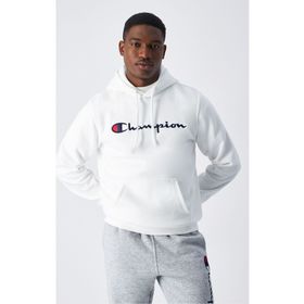 Champion 220253-WW001 Script Shop Hooded Beyaz Erkek Sweatshirt