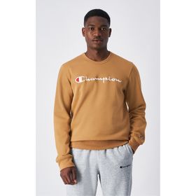 Champion 220254-MS034 Script Shop Crewneck Kahverengi Erkek Sweatshirt