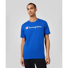 Champion 220256-BS008 Icons SS Tee Mavi Erkek T-Shirt