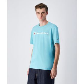 Champion 220256-BS184 Icons SS Tee Mavi Erkek T-Shirt