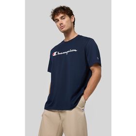 Champion 220256-BS501 Icons SS Tee Lacivert Erkek T-Shirt