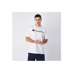Champion 220256-WW001 Icons SS Tee Beyaz Erkek T-Shirt