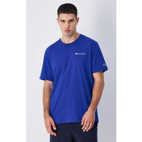Champion 220264-BS008 Icons SS Tee Mavi Erkek T-Shirt