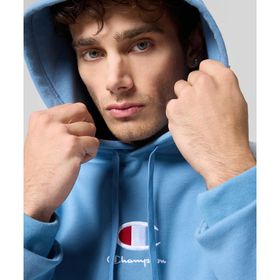 Champion 220268-BS099 Mavi Script Shop Hooded Erkek Sweatshirt