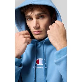 Champion 220268-BS099 Mavi Script Shop Hooded Erkek Sweatshirt