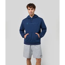 Champion 220271-BS561 Script Shop Hooded Lacivert Erkek Sweatshirt