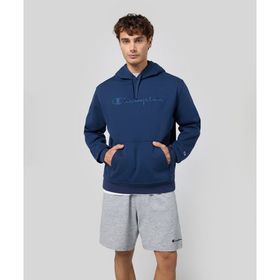 Champion 220271-BS561 Script Shop Hooded Lacivert Erkek Sweatshirt