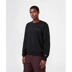 Champion 220272-KK001 Siyah Crewneck Erkek Sweatshirt