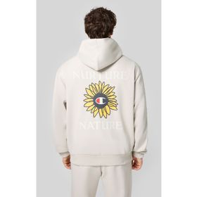 Champion 220426-ES057 Eco Future Hooded Bej Erkek Sweatshirt