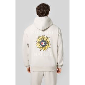 Champion 220426-ES057 Eco Future Hooded Bej Erkek Sweatshirt